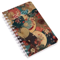 Zsebnaptár REALSYSTEM SP3 spirál mini 78x128mm heti fehér lapos Ernyők 2026.