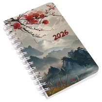 Zsebnaptár REALSYSTEM SP3 spirál mini 78x128mm heti fehér lapos Japán 2026.