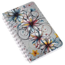 Zsebnaptár REALSYSTEM SP3 spirál mini 78x128mm heti fehér lapos absztrakt  2026.