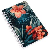 Zsebnaptár REALSYSTEM SP3 spirál mini 78x128mm heti fehér lapos tropical 2026.