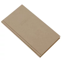 Zsebnaptár REALSYSTEM Standard álló fehér lapos drapp 2026.