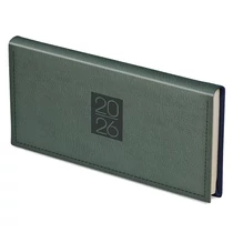 Zsebnaptár TOPTIMER Classic C030 fekvő sárga lapos zöld 2026.