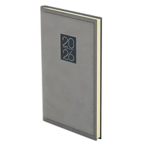 Zsebnaptár TOPTIMER Classic C035 álló sárga lapos szürke 2026.