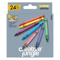 Zsírkréta CREATIVE JUNGLE Grey kerek hegyezettt 24 színű Zsírkréta CREATIVE JUNGLE Grey kerek hegyezettt 24 színű