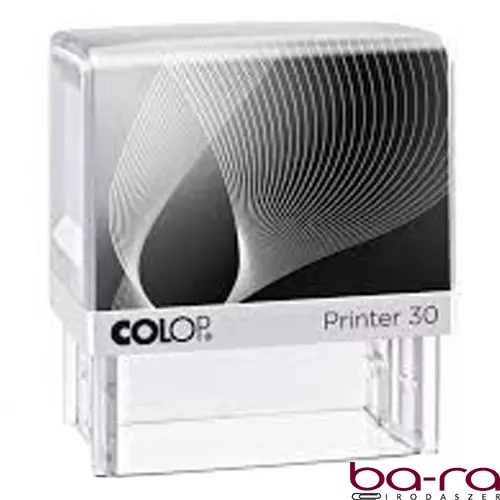 Bélyegző COLOP Printer IQ30 fekete ház kék párnával
