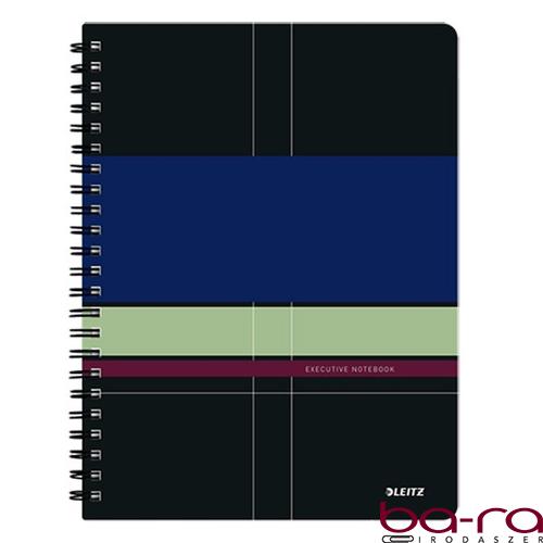 Spirálfüzet LEITZ Executive A/4 PP 80 lapos kockás