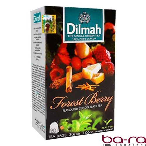 Fekete tea DILMAH Forest Berry Erdei gyümölcsös 20 filter/doboz
