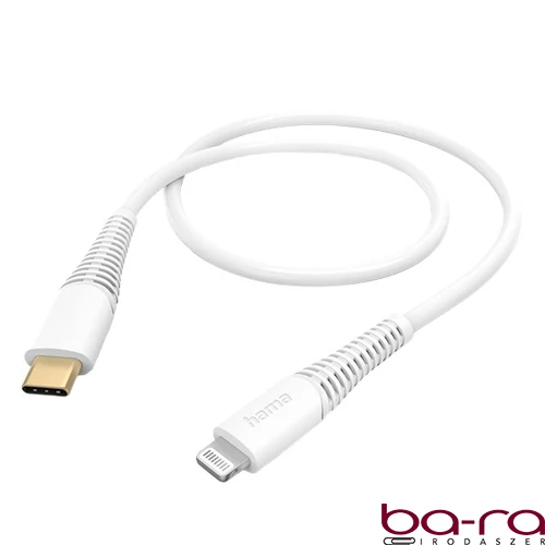 Adatkábel HAMA Lightning/USB-C 1,5m fehér