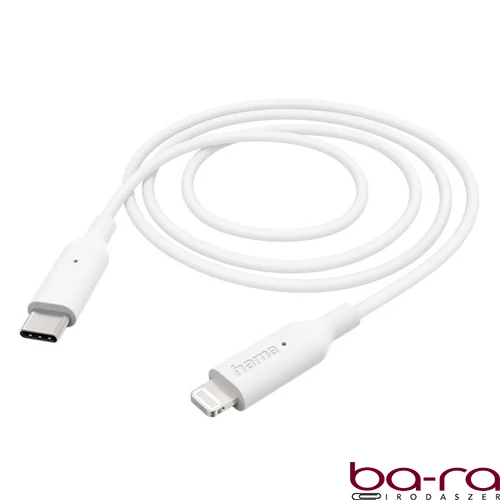 Adatkábel HAMA Lightning/USB-C 1m fehér