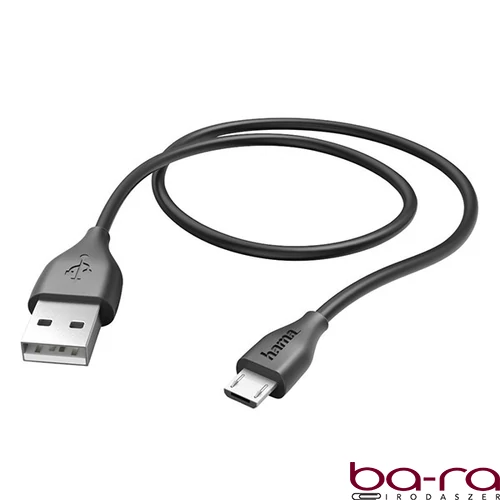 Adatkábel HAMA Micro-USB 1m fekete