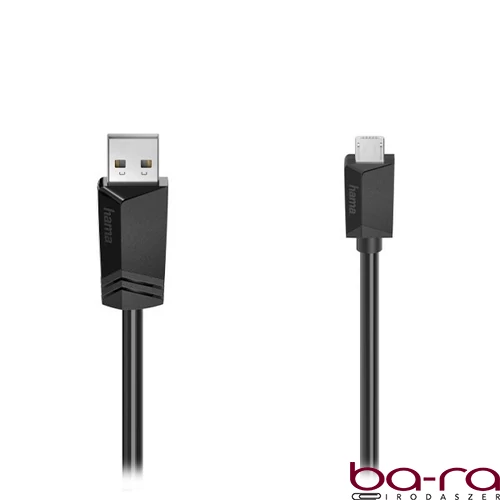 Adatkábel HAMA Micro-USB 2.0 3m fekete