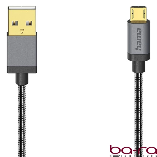 Adatkábel HAMA Micro-USB 0,75m fekete