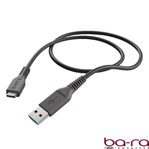 Adatkábel HAMA USB-C/USB-A 1m fekete