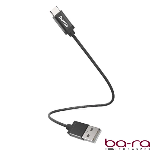 Adatkábel HAMA USB-C 0,2m fekete