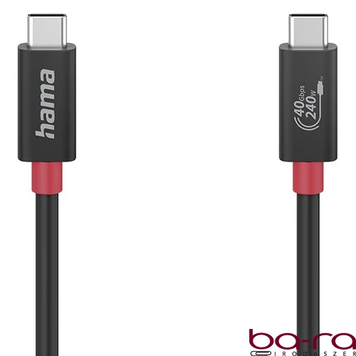 Adatkábel HAMA USB-C 40Gbit/s 1m
