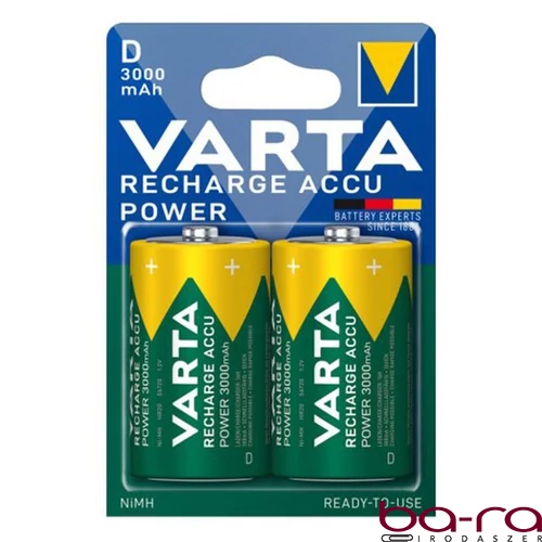 Akkumulátor góliát VARTA Recharge Accu Power D 2x3000 mAh