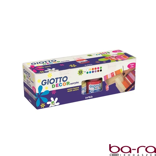 Akrilfesték GIOTTO 25ml 12  darabos