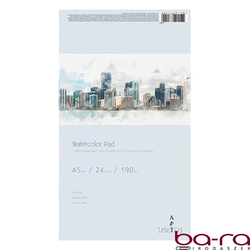 Akvarell rajztömb CREATIVE A/5 190 g 24 íves