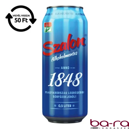 Alkoholmentes sör SZALON 0,0% 500 ml DRS