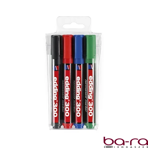 Alkoholos marker EDDING 300 kerek 4 darabos