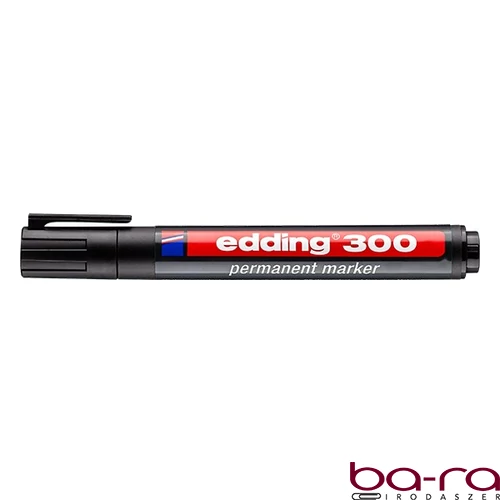 Alkoholos marker EDDING 300 kerek fekete