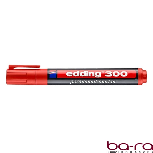Alkoholos marker EDDING 300 kerek piros