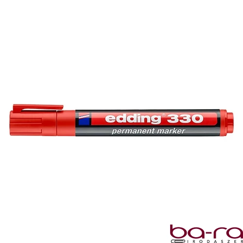 Alkoholos marker EDDING 330 vágott piros