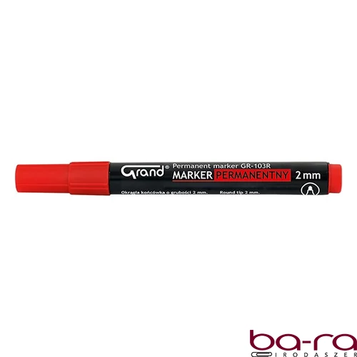 Alkoholos marker GRAND kerek piros