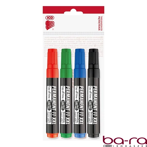Alkoholos marker ICO Permanent 11 XXL 4 darabos