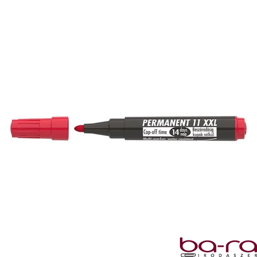 Alkoholos marker ICO Permanent 11 XXL piros