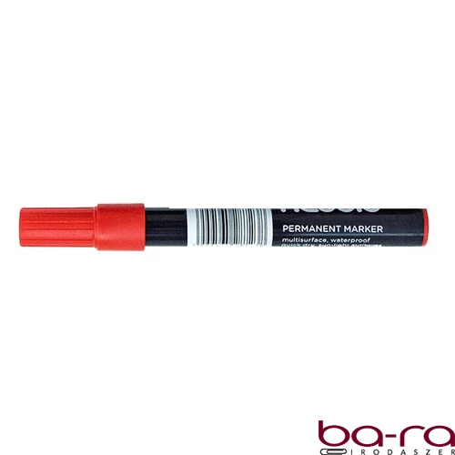 Alkoholos marker NEBULO 233-S kerek piros