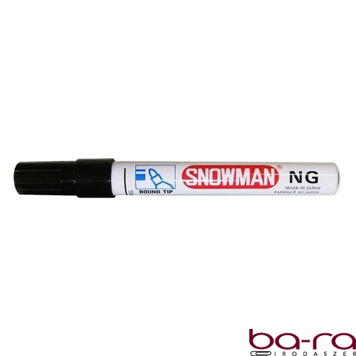 Alkoholos marker SNOWMAN NG-12 fémtestű fekete