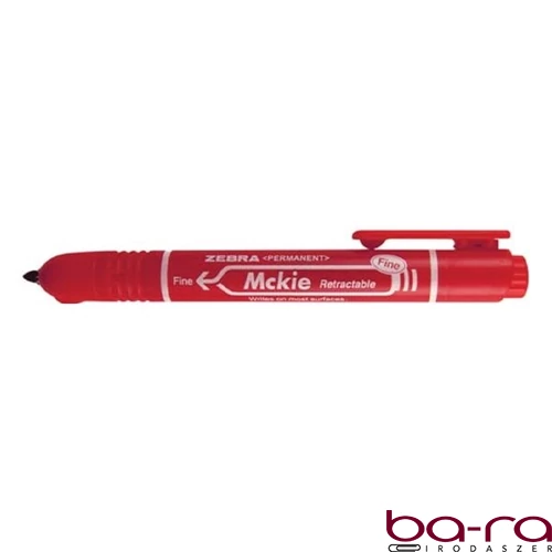 Alkoholos marker ZEBRA Mckie nyomógombos 1,3 mm piros