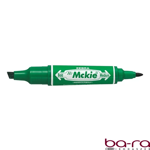 Alkoholos marker kétvégű ZEBRA Hi-Mckie 2,0-4,0 mm zöld