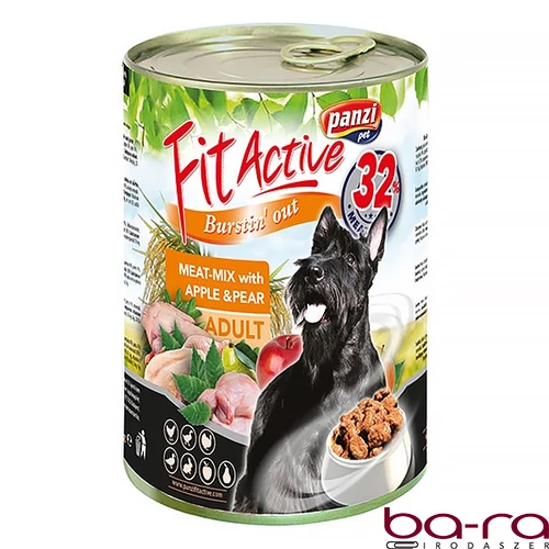 Állateledel konzerv PANZI FitActive kutyának hús-mix 415 g