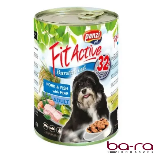 Állateledel konzerv PANZI FitActive kutyának sertés-hal 800 g