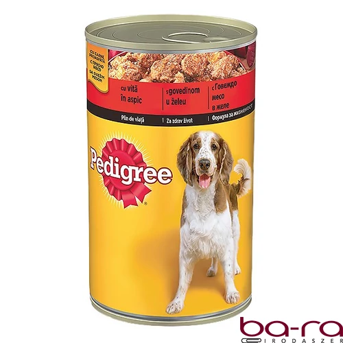 Állateledel konzerv PEDIGREE kutyáknak marhahússal 1200 g