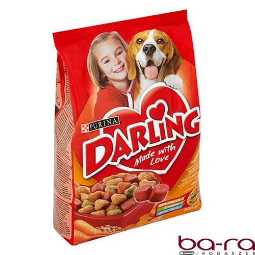 Állateledel száraz DARLING kutyáknak hússal és zöldséggel 500 g