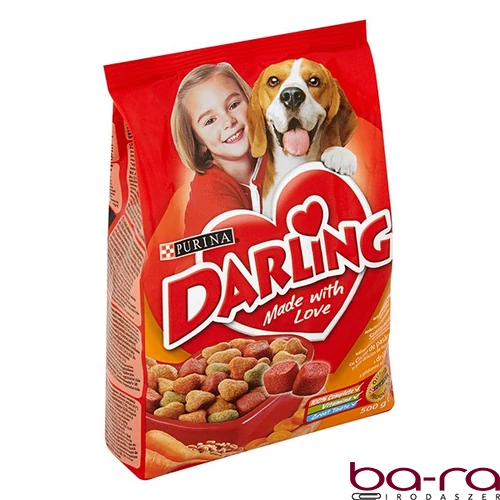 Állateledel száraz DARLING kutyáknak szárnyassal és zöldséggel 500 g