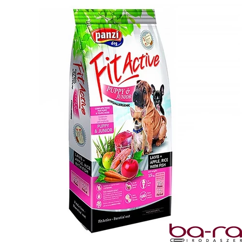 Állateledel száraz PANZI FitActive Hypoallergén junior kutyáknak bárányhússal 4 kg