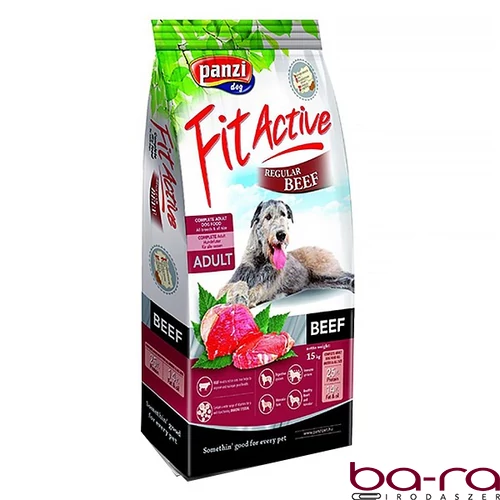 Állateledel száraz PANZI FitActive felnőtt kutyáknak marhahússal 4 kg