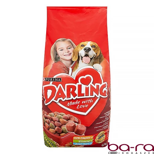 Állateledel száraz PURINA Darling kutyáknak hússal és zöldséggel 15 kg