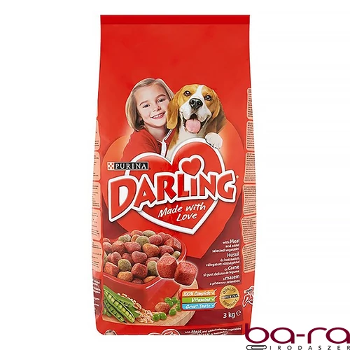 Állateledel száraz PURINA Darling kutyáknak hússal és zöldséggel 3 kg