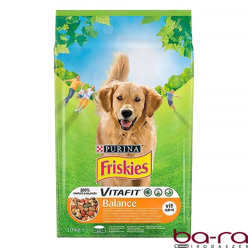 Állateledel száraz PURINA Friskies Vitafit Balance kutyáknak csirkehússal és zöldségekkel 10 kg