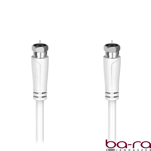 Antenna kábel HAMA F-F 90 dB 3m fehér