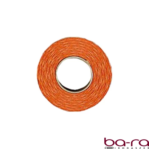 Árazószalag FORTUNA 25x16 mm perforált narancssárga 10 tekercs/csomag