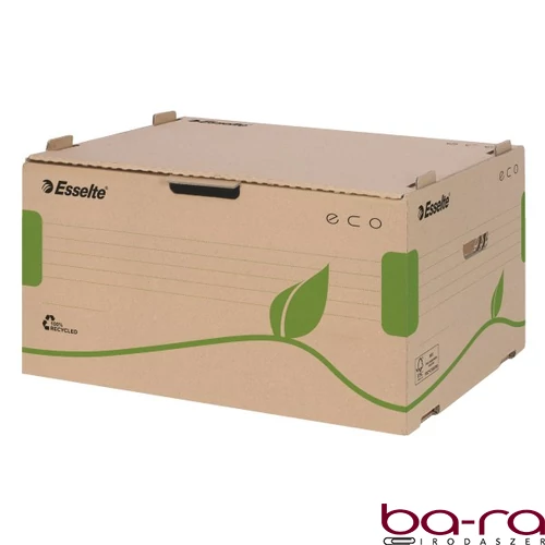 Archiváló konténer dobozoknak ESSELTE Eco 439x259x340 mm előre nyíló tetővel barna