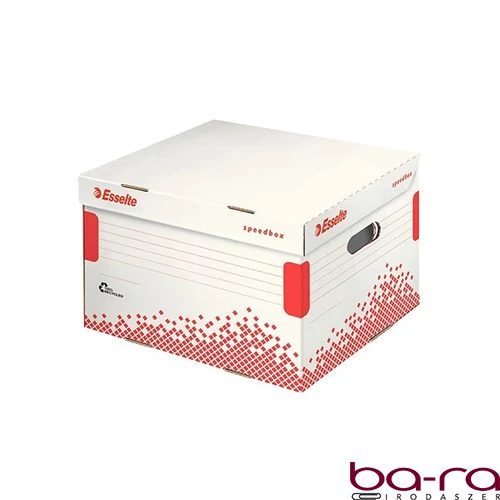 Archiváló konténer dobozoknak ESSELTE Speedbox L 433x263x364 mm felfelé nyíló tetővel fehér