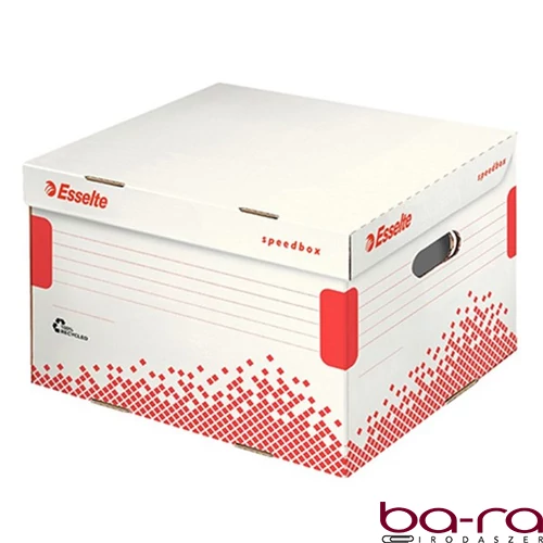 Archiváló konténer dobozoknak ESSELTE Speedbox M 367x263x325 mm felfelé nyíló tetővel fehér