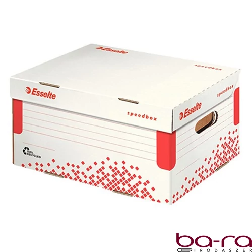 Archiváló konténer dobozoknak ESSELTE Speedbox S 355x193x252 mm felfelé nyíló tetővel fehér